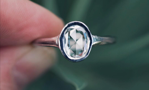 Custom Rosecut Diamond Ring