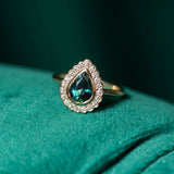 Antique Style Scalloped Diamond Halo - Setting
