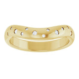 Scattered Contour Diamond Band