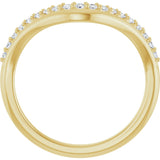 Aurora Contour Diamond Band