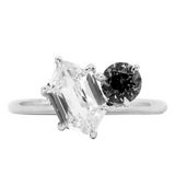 Toi et Moi Ring - Choose Two Gemstones - Setting