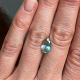 2.54CT MOVAL MONTANA SAPPHIRE, AQUA BLUE TEAL, 10.6X6.69X4.69MM, UNTREATED