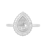 Antique Style Scalloped Diamond Halo - Setting