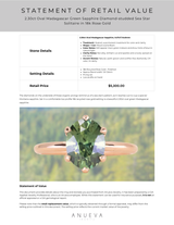 2.30ct Oval Madagascar Green Sapphire Diamond-studded Sea Star Solitaire in 18k Rose Gold