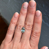 2.54CT MOVAL MONTANA SAPPHIRE, AQUA BLUE TEAL, 10.6X6.69X4.69MM, UNTREATED