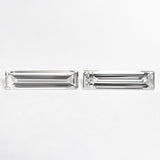 0.43cttw 2pc 8.07x1.98x1.22mm 8.07x2.05x1.29mm VS G Baguette Step Cut Matching Pair 24701-01