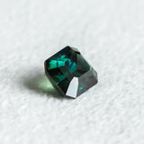 2.39CT RADIANT CUT MADAGASCAR SAPPHIRE, DEEP TEAL, 7.80X6.75X4.78MM