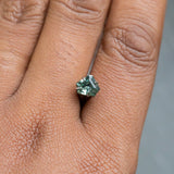 1.05CT SHIELD MADAGASCAR SAPPHIRE, GREYISH BLUE TEAL, 7.25X5.98X3.46MM