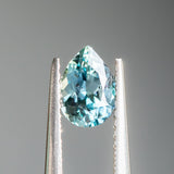 0.93CT Pear Tanzania Sapphire, Denim Blue Teal, 7x5.10x3.63MM, UNHEATED