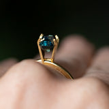 1.63CT EMERALD CUT MADAGASCAR SAPPHIRE, UNTREATED, PARTI GREEN BLUE YELLOW, 7.48X4.80X4.25MM