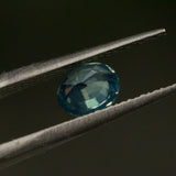 1.21CT MADAGASCAR OVAL SAPPHIRE, UNTREATED, OPALESCENT PARTI LIGHT TEAL GREEN, 6.87X5.80X3.81MM