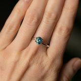 1.21CT MADAGASCAR OVAL SAPPHIRE, UNTREATED, OPALESCENT PARTI LIGHT TEAL GREEN, 6.87X5.80X3.81MM