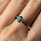 1.21CT MADAGASCAR OVAL SAPPHIRE, UNTREATED, OPALESCENT PARTI LIGHT TEAL GREEN, 6.87X5.80X3.81MM