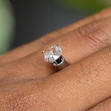 1.04CT ROUND ROSECUT DIAMOND, WHITE AND CLEAR, 6.96X2.36MM