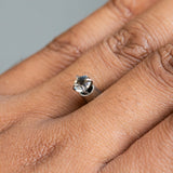 0.63CT ROUND MADAGASCAR SAPPHIRE, PARTI PURPLE ORANGE, 5.00X3.4MM