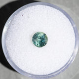 1.27CT ROUND MADAGASCAR SAPPHIRE, SMOKEY GREEN GREY, 6.07X4.20X3.42MM