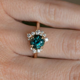 Asymmetrical Diamond Cluster - Low Profile Setting