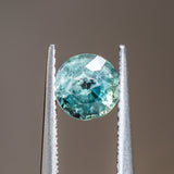 1.27CT ROUND MADAGASCAR SAPPHIRE, SMOKEY GREEN GREY, 6.07X4.20X3.42MM