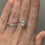1.72CT PRECISION CUT OVAL MONTANA SAPPHIRE, LIGHT SEAFOAM GREEN, 7.7X6.2MM