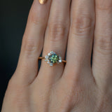 Asymmetrical Diamond Cluster - Low Profile Setting