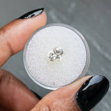 1.48CT MODIFIED PEAR TRILLION MADAGASCAR SAPPHIRE, WHITE LIGHT PEACH, 7.5MM X 6.2MM