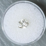 1.48CT MODIFIED PEAR TRILLION MADAGASCAR SAPPHIRE, WHITE LIGHT PEACH, 7.5MM X 6.2MM