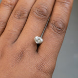 1.48CT MODIFIED PEAR TRILLION MADAGASCAR SAPPHIRE, WHITE LIGHT PEACH, 7.5MM X 6.2MM