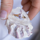 2.0ct Oval Lavender Sri Lankan Oval Sapphire Low Profile Six Prong Split Shank Solitaire in 14k Yellow Gold