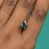 1.62CT PEAR MADAGASCAR SAPPHIRE, COLOR CHANGING TEAL TO PURPLE GREY, 8.96X6.20X8.93MM