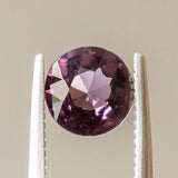 1.25CT ROUND DEEP PURPLISH PINK BURMESE SPINEL, 7.35MM