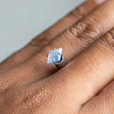 1.16CT KITE SAPPHIRE, "OPALESCENT" BLUE WHITE, 8.80X6.80X4.30MM