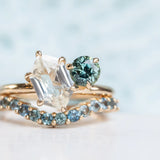 Toi et Moi Ring - Choose Two Gemstones - Setting