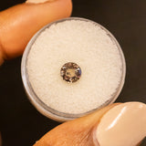 1.18CT ROUND MADAGASCAR SAPPHIRE, CHAMPAGNE, 5.91MM