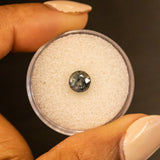 1.27CT ROUND MADAGASCAR SAPPHIRE, SMOKEY GREEN GREY, 6.07X4.20X3.42MM