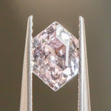 1.76CT ELONGATED HEXAGON SAPPHIRE, LIGHT PINK, 8.44X5.84X4.45MM, UNTREATED