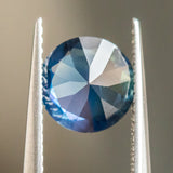 2.06CT ROUND MADAGASCAR SAPPHIRE, DEEP ROYAL BLUE TEAL, 7.97X4.54MM
