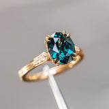 Vintage Cathedral Setting with Diamonds in Band - Setting