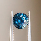 1.37CT Round Sri Lanka Sapphire, Ceylon Blue, 6.48x4.36MM