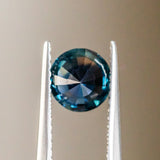 1.37CT Round Sri Lanka Sapphire, Ceylon Blue, 6.48x4.36MM