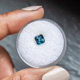 1.00CT SQUARE RADIANT MADAGASCAR SAPPHIRE, OCEAN BLUE, 5.51X5.26X3.50MM