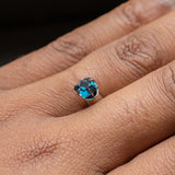 1.00CT SQUARE RADIANT MADAGASCAR SAPPHIRE, OCEAN BLUE, 5.51X5.26X3.50MM