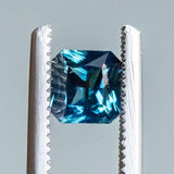 1.00CT SQUARE RADIANT MADAGASCAR SAPPHIRE, OCEAN BLUE, 5.51X5.26X3.50MM