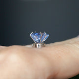 3.07CT EMERALD CUT MADAGASCAR SAPPHIRE, LAVENDER PURPLE, 9.30X6.44X5MM