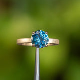 Flat 4-Prong Solitaire, Stackable - Setting