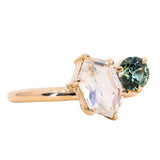 Toi et Moi Ring - Choose Two Gemstones - Setting