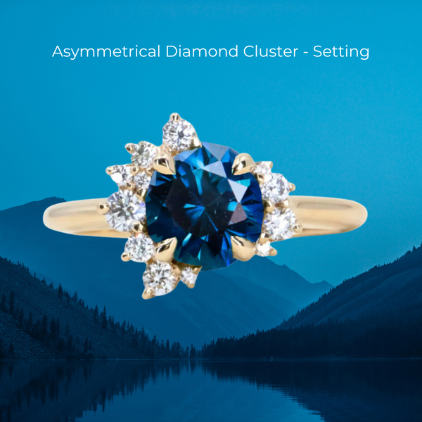 1.78CT ROUND GOMBE SAPPHIRE // Design Specialist Curated Build Your Own Dream Ring