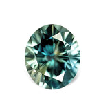 1.65CT OVAL PRECISION CUT MONTANA SAPPHIRE, BI-COLOR TEAL, 7.3X6.2MM