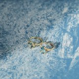 4.42ct Oval Blue Madagascar Sapphire in Wandering Vine Low Profile 4 Prong Setting with Diamonds in 14k Yellow Gold