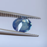 1.43CT ROUND MADAGASCAR SAPPHIRE, OPALESCENT BLUE, 7.1X3.9MM