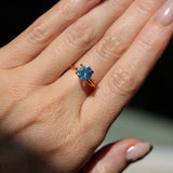 1.43CT ROUND MADAGASCAR SAPPHIRE, OPALESCENT BLUE, 7.1X3.9MM